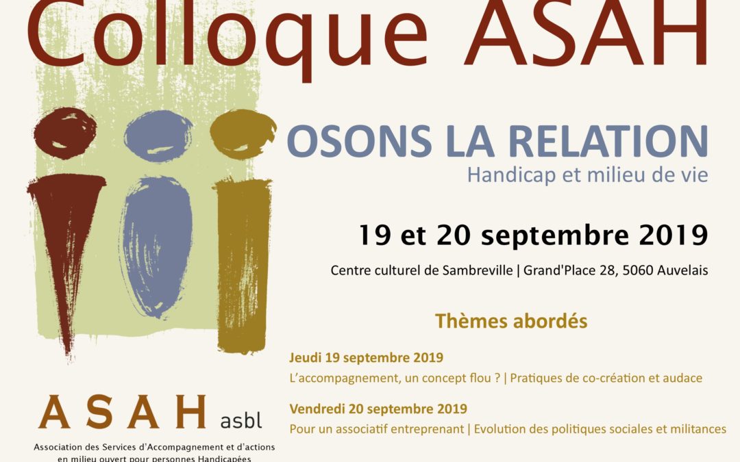 Colloque Asah 19-20 septembre 2019